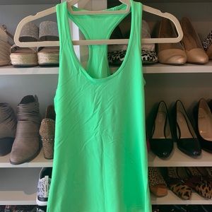 Neon Green Lululemon Tank Top